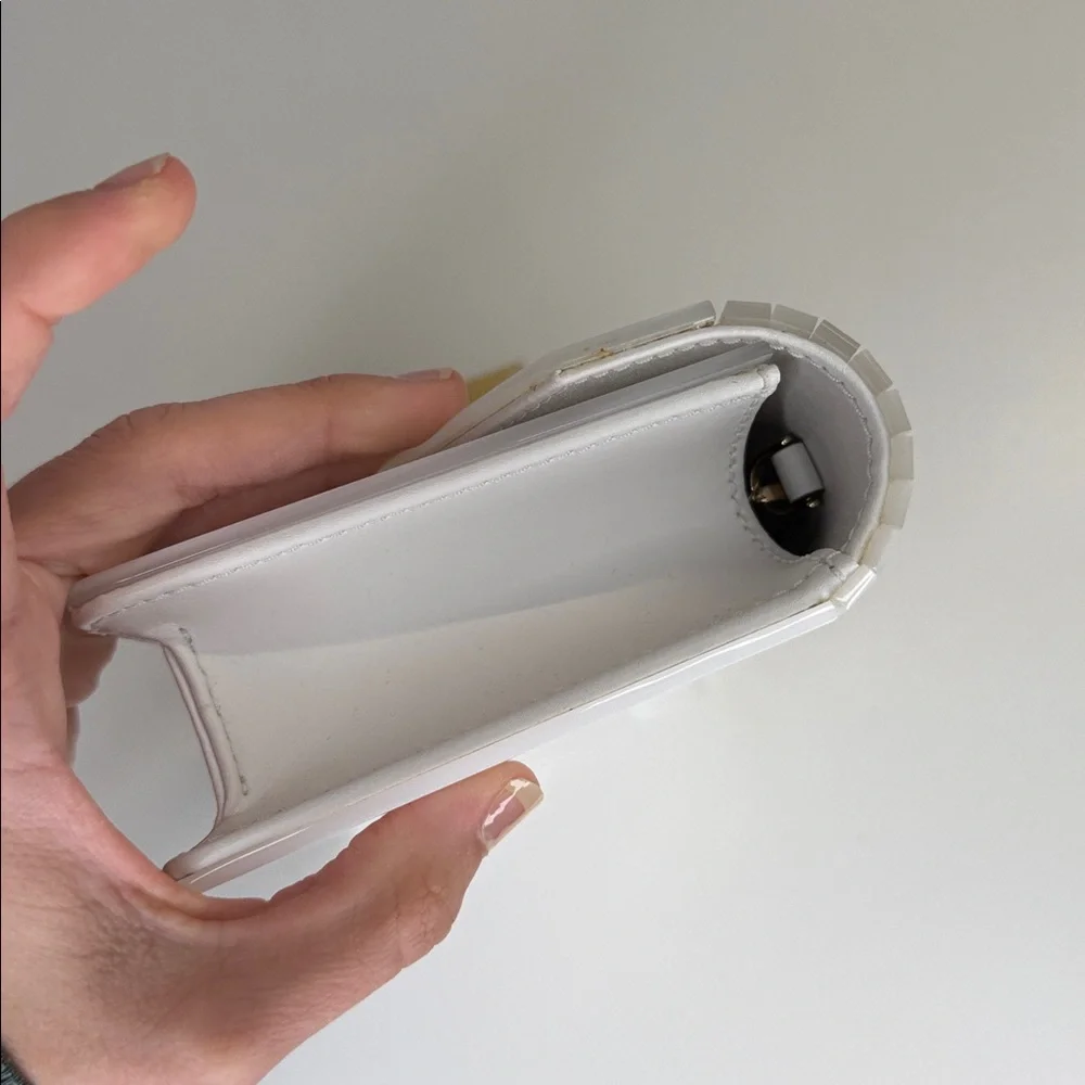 NWT MICHAEL Michael Kors Barbara Medium Envelope purse optic white - Picture 8 of 10